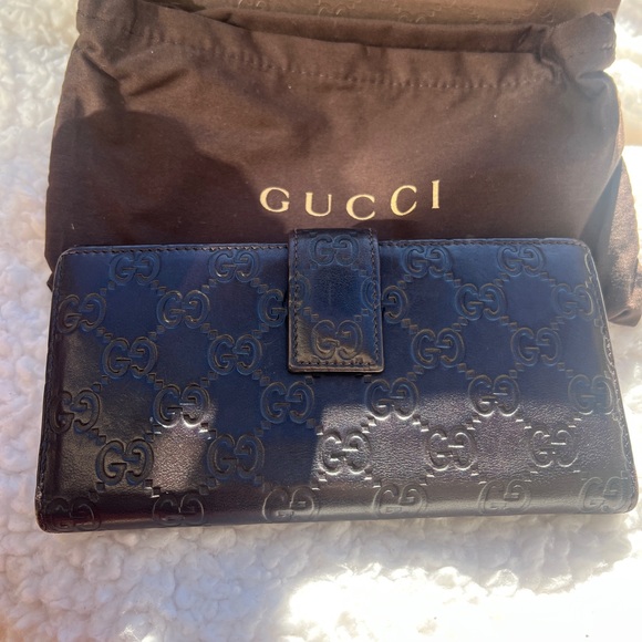 i
Gucci Dark Brown Guccissima Leather Flap Continental Wallet - Picture 5 of 10